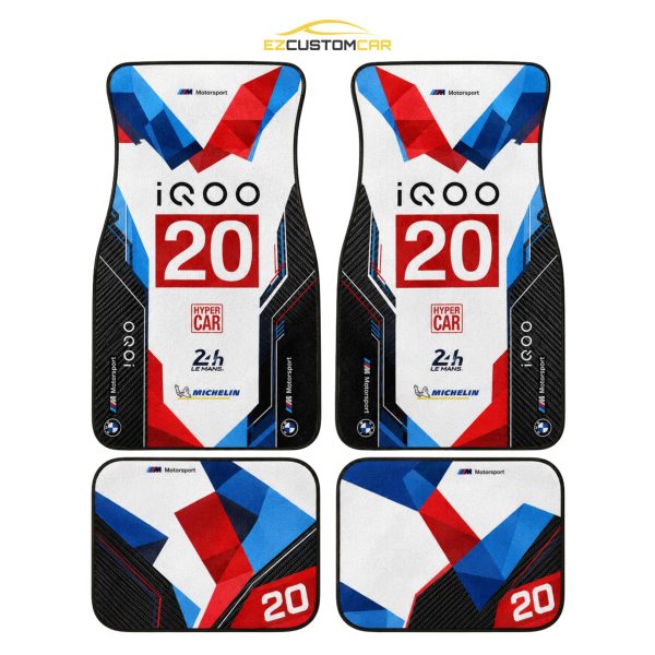 BMWM Hybrid V8 #20 2024 WEC Hypercar Racing Car Floor Mats