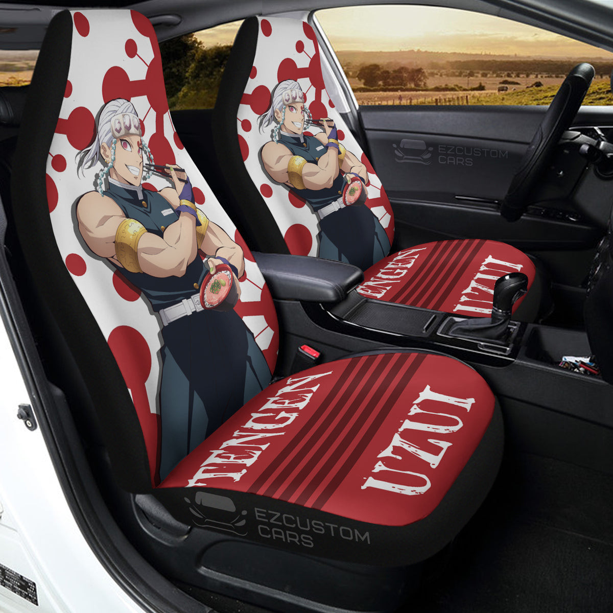Tengen Uzui Custom Car Seat Covers for Demon Slayer Fans