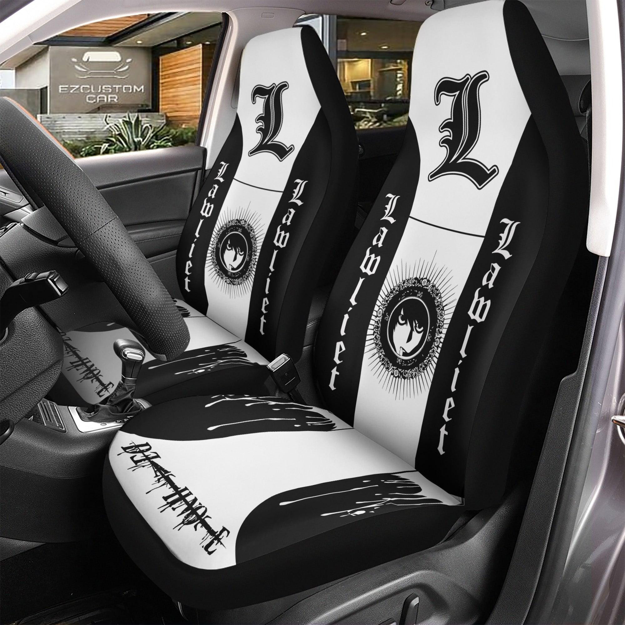 Lawliet (L) Car Seat Covers Custom Death Note Anime Car Accessories