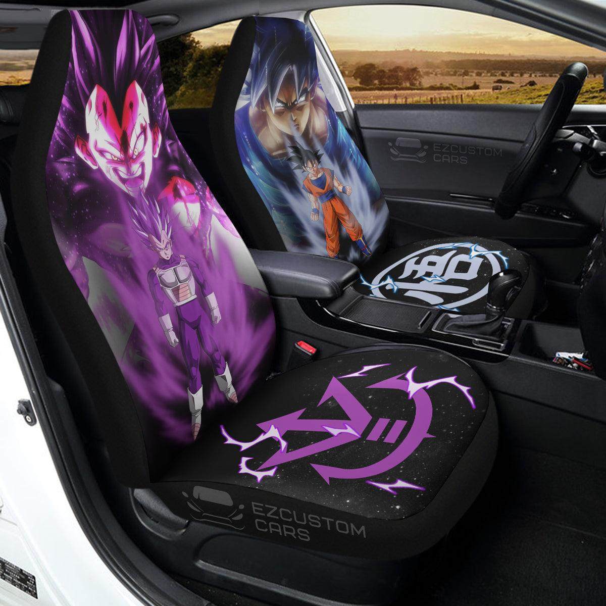 Goku Ultra Instinct x Vegeta Ultra Ego Dragon Ball Z Anime Car Seat Covers