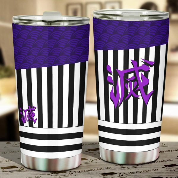 Demon Slayer Car Accessories Anime Car Tumblers Cup Obanai Iguro