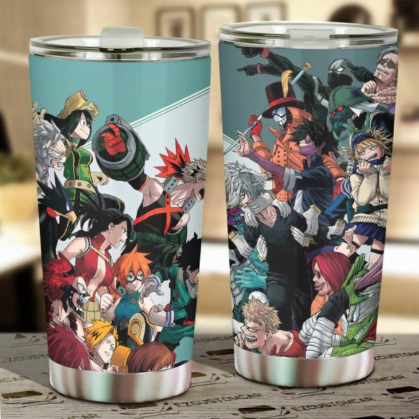 My Hero Academia Car Accessories Anime Car Tumbler Cup Heroes x Villains