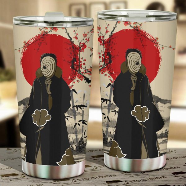 Akatsuki Obito Uchiha Car Tumblers Cup Anime Car Accessories