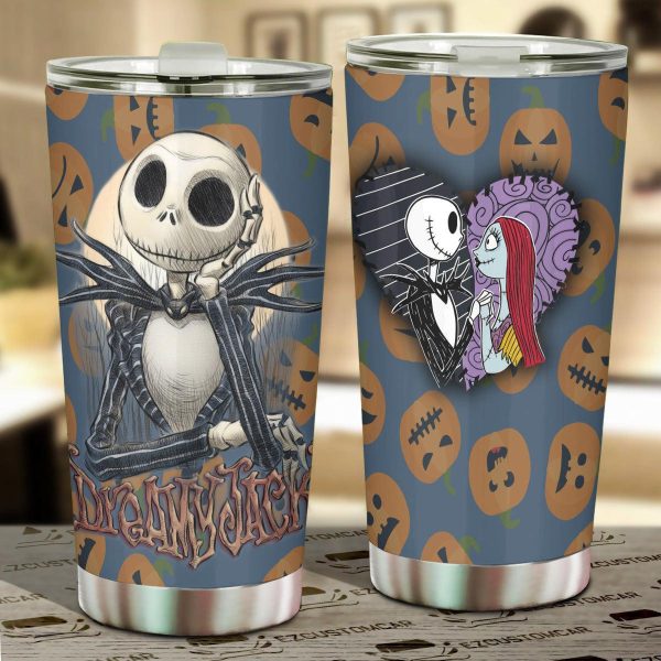 The Nightmare Before Christmas Tumbler Halloween Cup Car Accessories Jack Skellington Happy