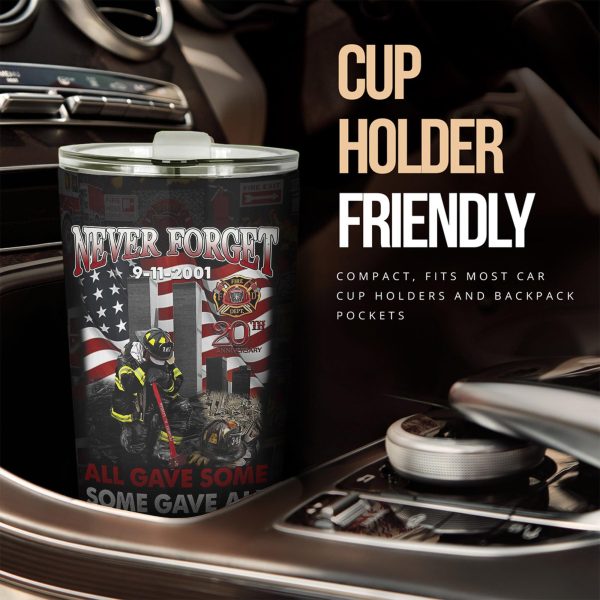 Firefighter Car Accessories Custom Car Tumblers Cup Firefighter Never Forget