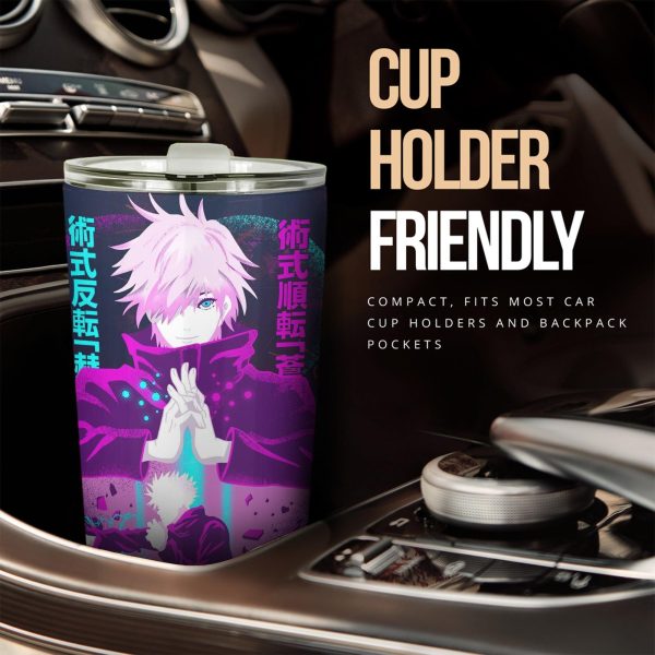 Jujutsu Kaisen Car Accessories Anime Car Tumblers Cup Gojo Satoru Art