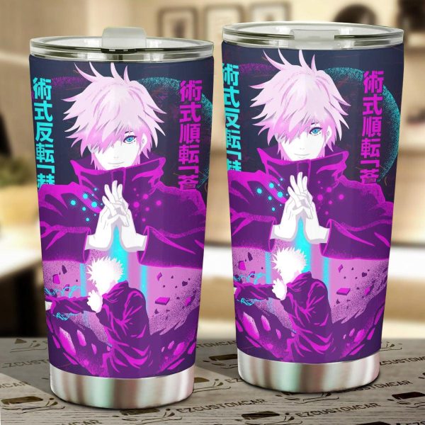 Jujutsu Kaisen Car Accessories Anime Car Tumblers Cup Gojo Satoru Art