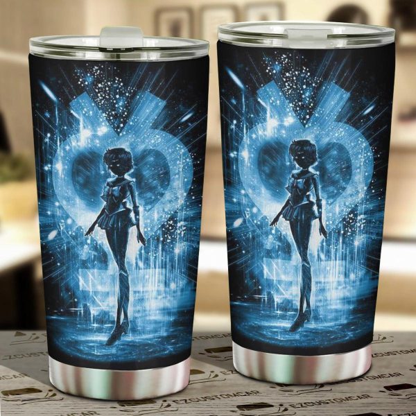 Sailor Moon Car Accessories Anime Car Tumblers Cup Sailor Venus and Symbol