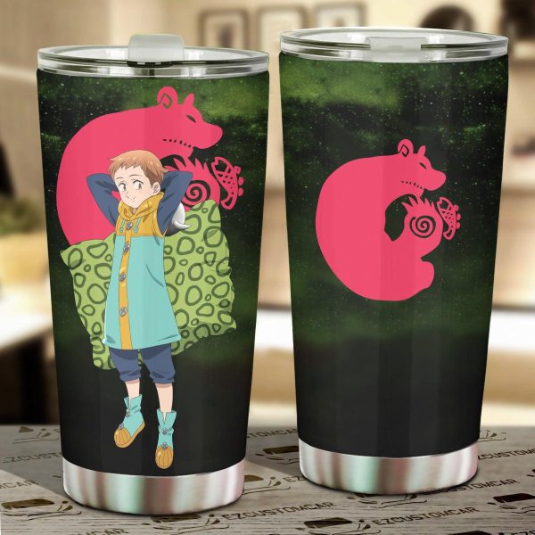 King Seven Deadly Sins Car Tumbler Cup Custom Anime Car Accessories