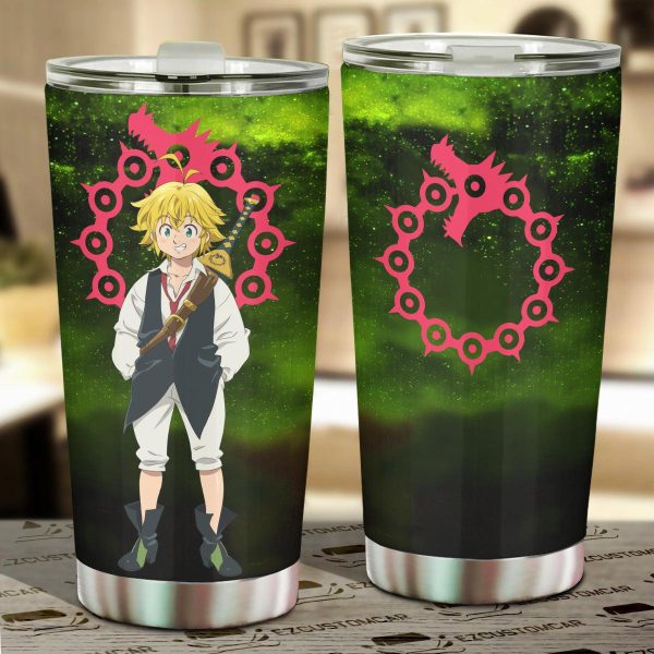 Meliodas Car Tumbler Cup Custom Anime Seven Deadly Sins Car Accessories Meliodas Car Tumbler Cup Custom Anime Seven Deadly Sins Car Accessories