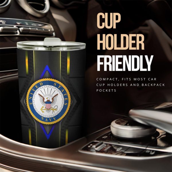 US Navy Army Tumbler Cup Car Accessories