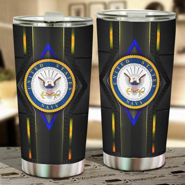 US Navy Army Tumbler Cup Car Accessories US Navy Army Tumbler Cup Car Accessories