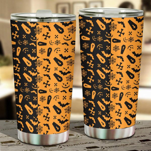 Halloween Car Accessories Custom Car Tumblers Cup Halloween Symbols