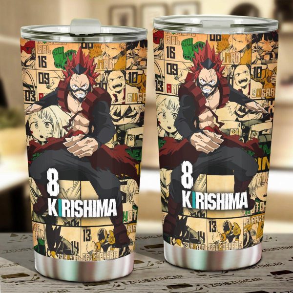 My Hero Academia Car Accessories Anime Car Tumbler Cup Eijiro Kirishima Hero