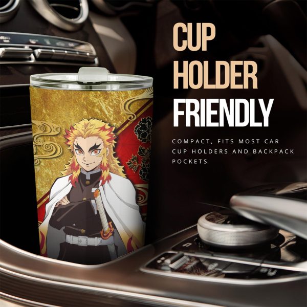 Demon Slayer Car Tumbler Cup Kyojuro Rengoku Car Accessories