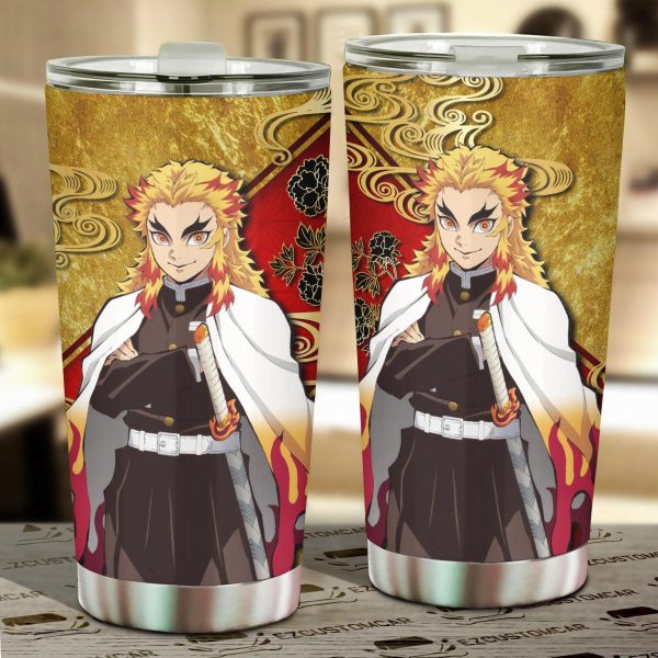Demon Slayer Car Tumbler Cup Kyojuro Rengoku Car Accessories