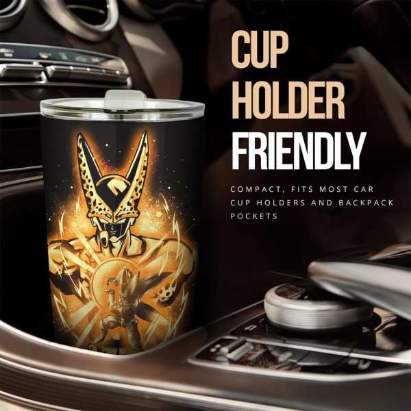 Dragon Ball Z Car Accessories Anime Car Tumbler Cup Golden Cell