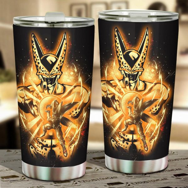 Dragon Ball Z Car Accessories Anime Car Tumbler Cup Golden Cell