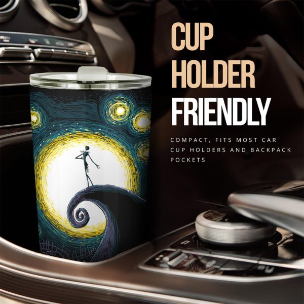 The Nightmare Before Christmas Tumbler Halloween Cup Car Accessories Jack Skellington Art