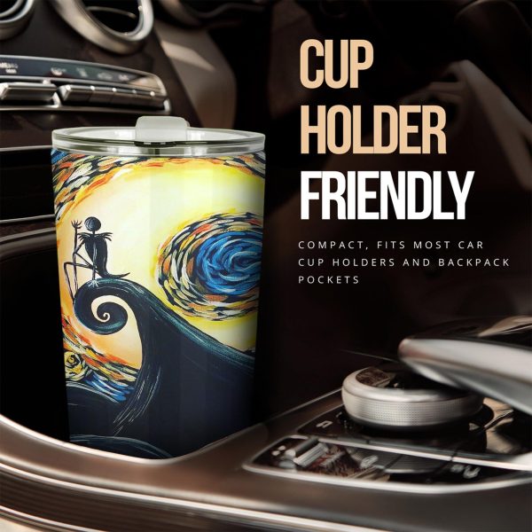 The Nightmare Before Christmas Tumbler Halloween Cup Car Accessories Jack Skellington Sad