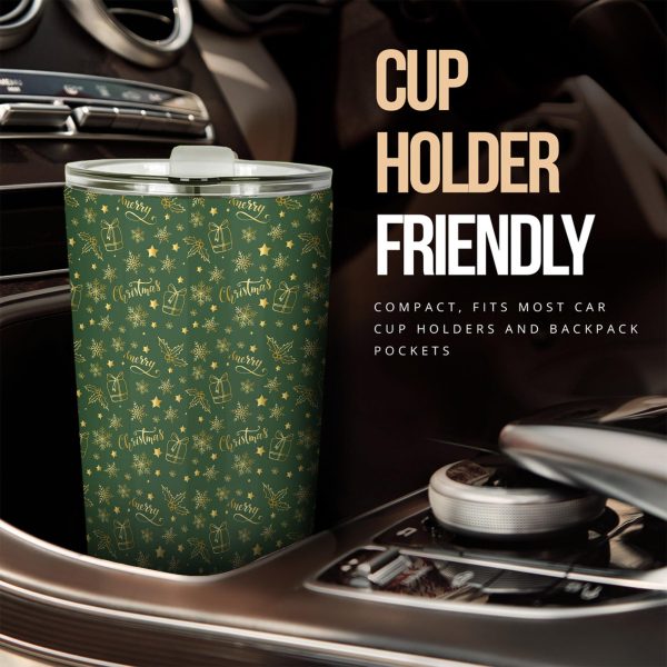 Christmas Car Accessories Custom Car Tumblers Cup Christmas Pattern Blue