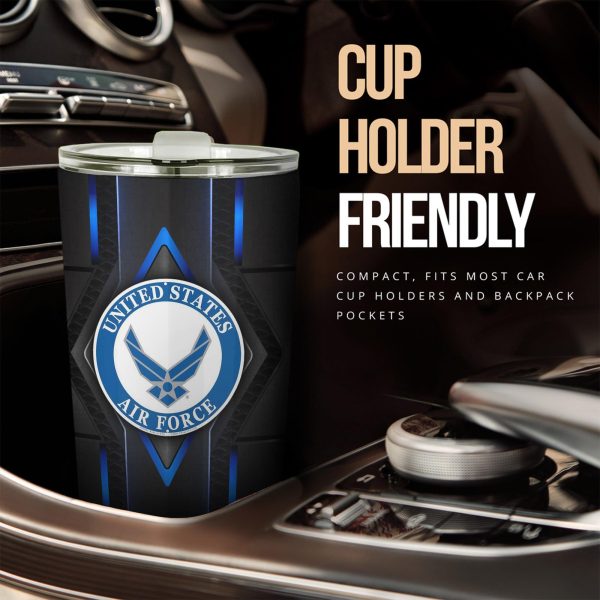 US Air Force Insulated Tumbler Cup Car Accessories