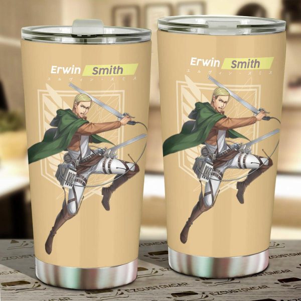 Attack on Titan Car Tumbler Cup Erwin Smith AOT