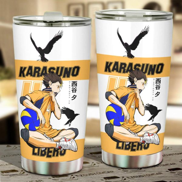Haikyuu YÅ« Nishinoya Car Tumbler Cup Custom Volleyball Anime Car Accessories