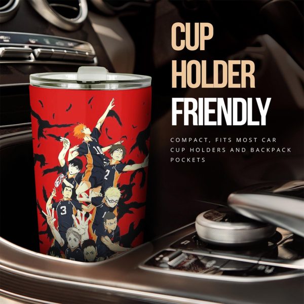 Haikyuu Karasuno High Car Tumbler Cup Custom Volleyball Anime Car Accessories