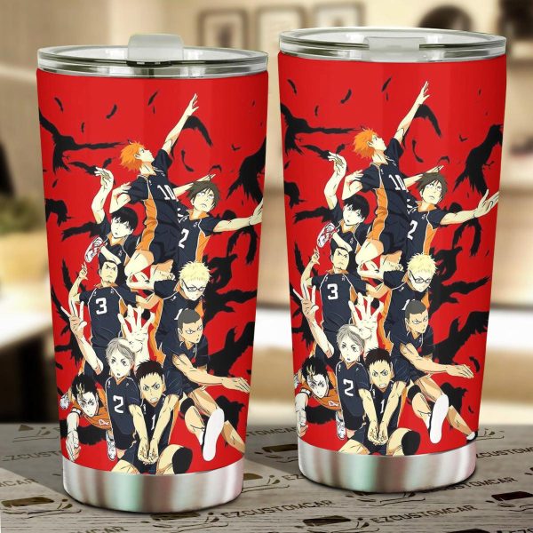 Haikyuu Karasuno High Car Tumbler Cup Custom Volleyball Anime Car Accessories
