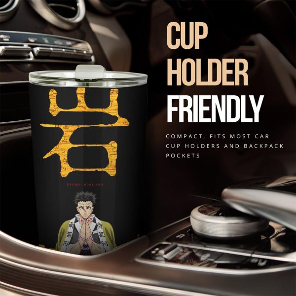 Demon Slayer Car Accessories Anime Car Tumblers Cup Gyomei Himejima x Symbol