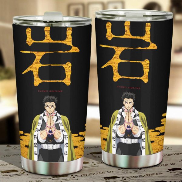 Demon Slayer Car Accessories Anime Car Tumblers Cup Gyomei Himejima x Symbol