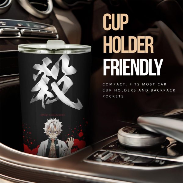 Demon Slayer Car Accessories Anime Car Tumblers Cup Sanemi Shinazugawa x Symbol