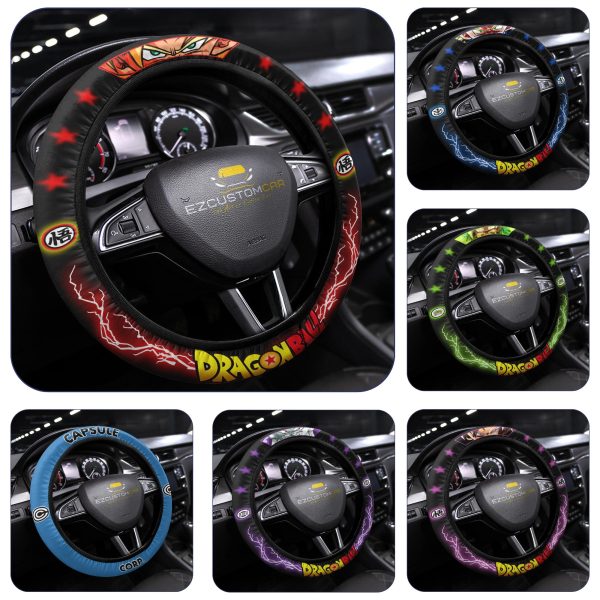 Dragon Ball Anime Steering Wheel Cover – Universal Fit (15 Inch)