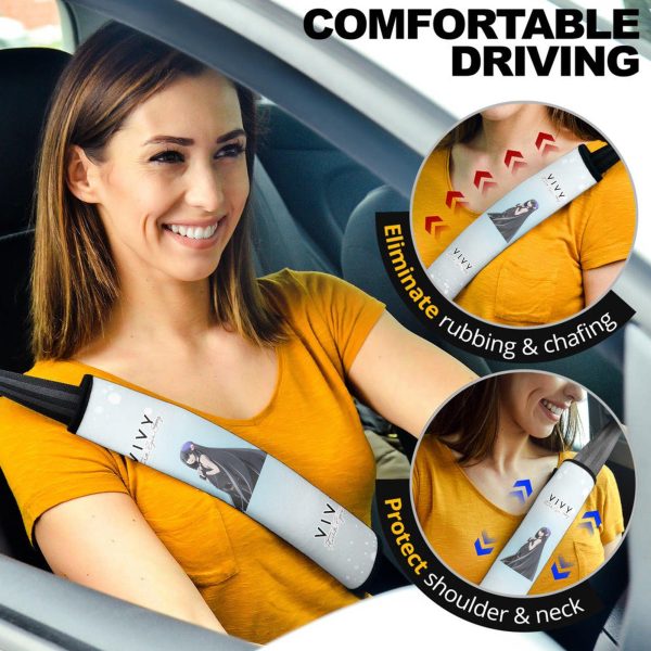 Ophelia Seat Belt Covers Custom Vivy: Fluorite Eye’s Song Anime Car Accessories