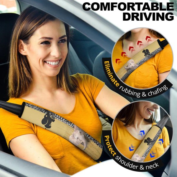 Cute Elephant Seat Belt Covers Custom Elephant Car Accessories