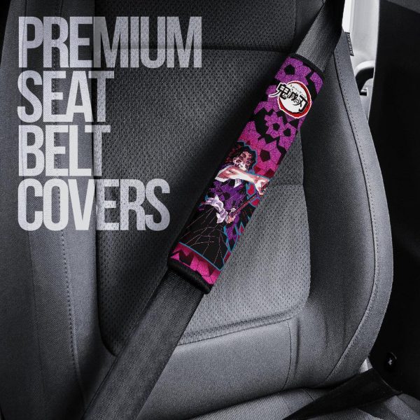Kokushibo Demon Slayer Seat Belt Covers Custom Anime Car Accessories