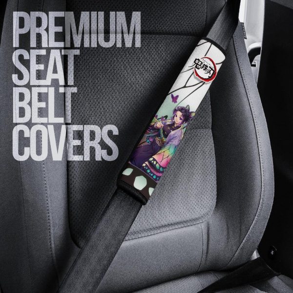 Shinobu Kocho Demon Slayer Seat Belt Covers Custom Anime Car Accessories