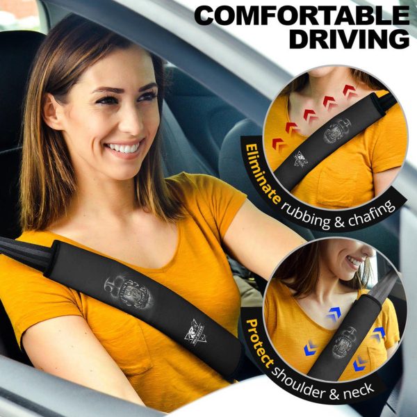 Wolf Hunter Seat Belt Covers Custom Animal Car Accessories