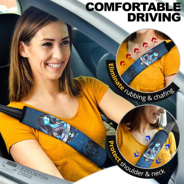 The Nightmare Before Christmas Car Accessories Halloween Seat Belt Covers Sally