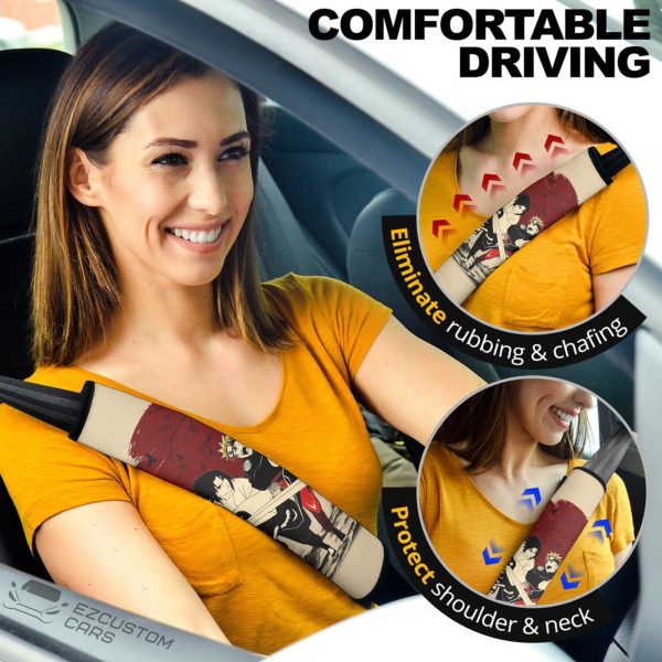 Sasuke x Naruto Naruto Anime Seat Belt Covers Mix Antique Artwork