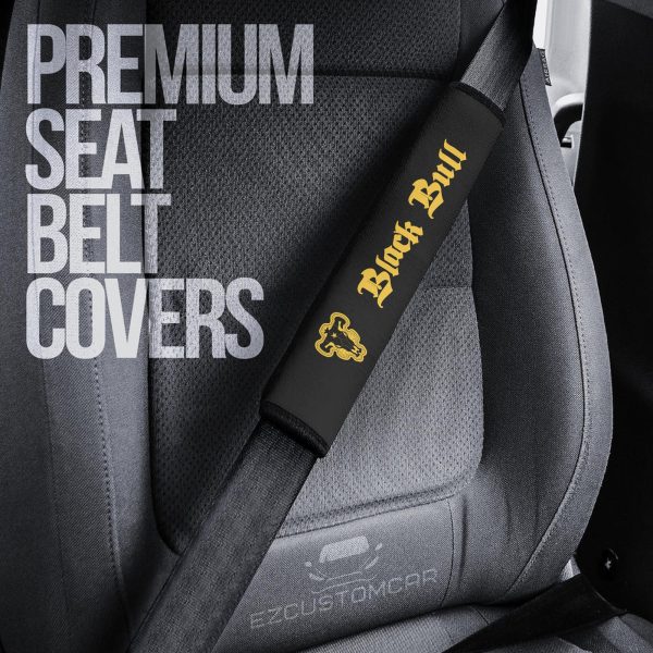 Black Clover Custom Car Seat Belt Covers – Perfect Accessory For Anime Fans!