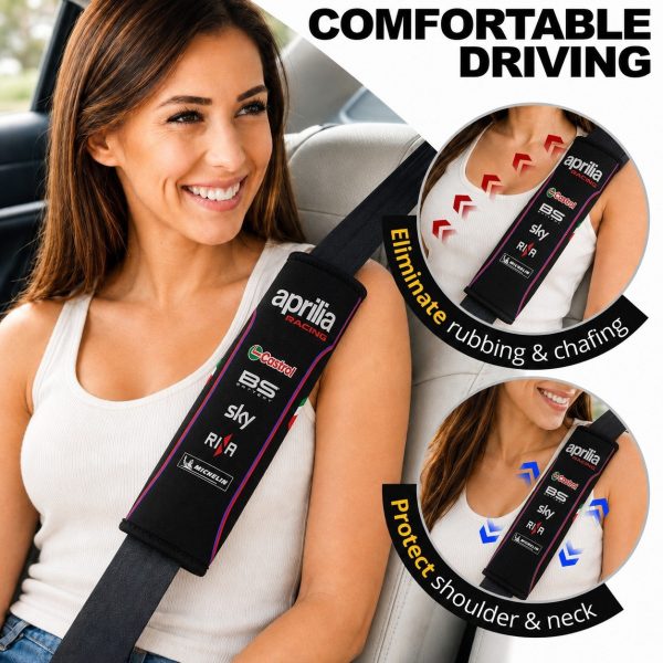 Aprilia Racing MotoGP Team Racing Seat Belt Covers For Fans