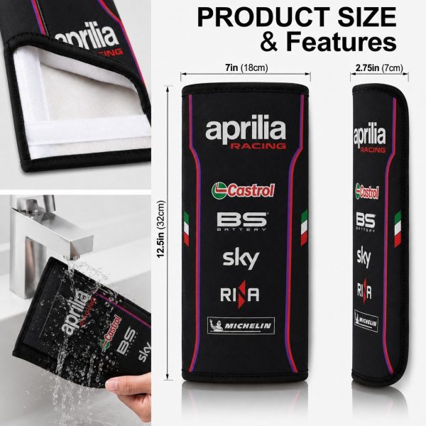 Aprilia Racing MotoGP Team Racing Seat Belt Covers For Fans 02