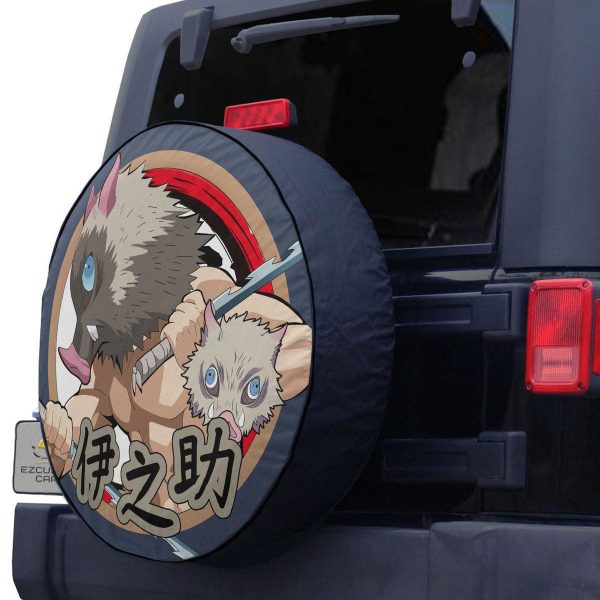 Inosuke Spare Tire Cover Demon Slayer Anime Custom Car Accessories
