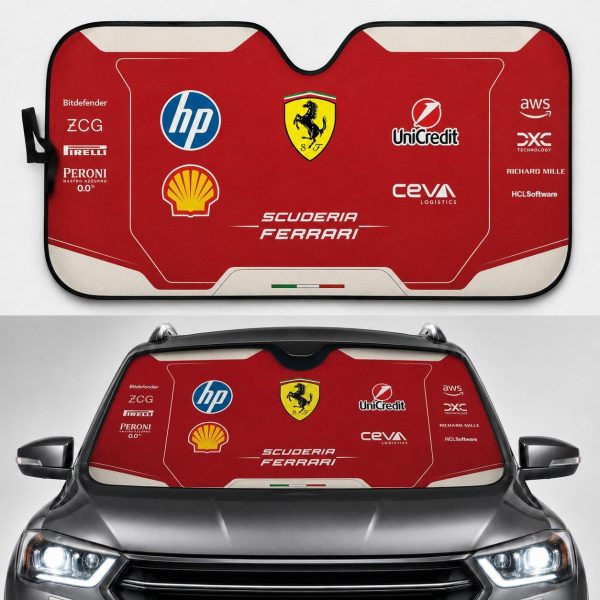 SF 2026 Racing Team Car Windshield Sunshades