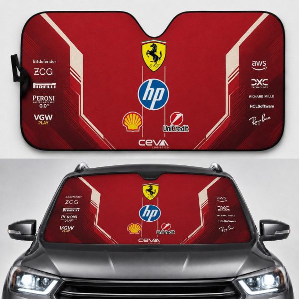 SF 2026 Racing Team Car Windshield Sunshades