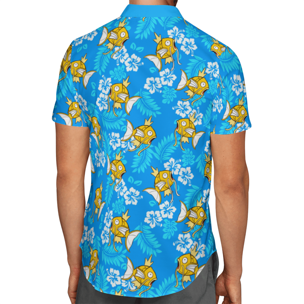 Magikarp Pokemon Summer Custom Button Up Hawaiian Shirt | HW015