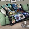 ghibi characters quilt blanket anime fan gift idea dvz9b