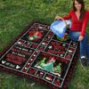 merry christmas ariel litter mermaid quilt blanket xmas gift rri9x